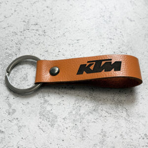 Кожаный брелок с логотипом мотоцикла KTM