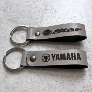 Кожаный брелок с логотипом Yamaha Star, Royal Star, Road Star, DragStar, V-Star